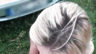 Small tits blonde cunt nailed to orgasm in POV