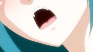 Hentai  tit job in close-up with busty excited teeny