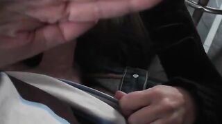 Tattooed amateur taken from behind in POV