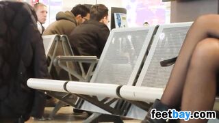 Amazing Legs In Public Candid Video