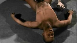 Muscular black hentai gay hot bareback fucked