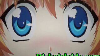 Gorgeous hentai shemale deep fucked in bed