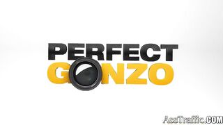 Ass Traffic Two guys fuck Sabrina's ass and cover it with cum