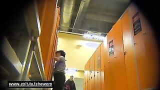 Milf and Grannies spied in public shower