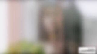 Tan skinned babe seduces her working boyfriend and gets banged from behind