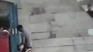 Teens Fuck Behind A Dumpster In Public