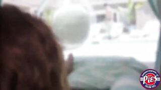 A stunning beauty Sasha Summers swallows a whole huge cock