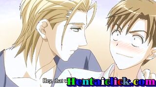 Slim anime gay hot masturbated and sex action
