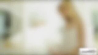 A very horny morning with a cup of tea with sexy blonde babe gets banged from behind