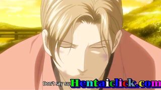 Horny hentai gay man asshole fucked outdoors