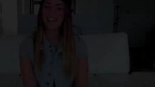 Pretty teen Jenna Leigh in frenzy sex with a massive dick guy