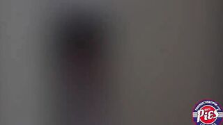 Brunette teen Rachel Rose drops to her knees to suck a huge cock