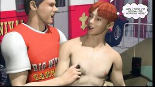 Naked hentai gay getting his asshole fucked