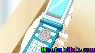 Cute hentai gay hot kissed and masturbated