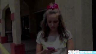 Small size and blonde Liza Rowe gets hammered hard by her ex