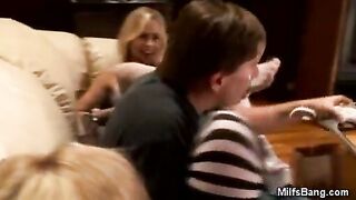 Footsie MILFs Having a Threesome