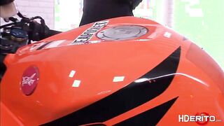 Sexy Japanese babe Tina likes to ganbang one guy and another