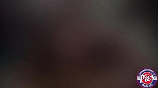 Petite teen Sydney Cole gobbles a huge cock in the kitchen