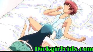 Sexy hentai shemale girl hot bareback fucked