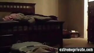 My chubby mom on spy camera