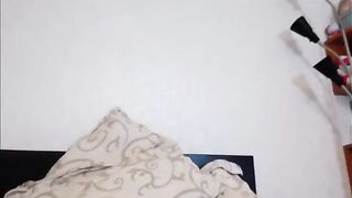 Petite brunette masturbating toy