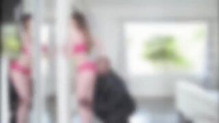 Hot babe Brooklyn fucks the black guy destroying her tight pussy