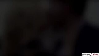 Blonde busty babe Aruba Jasmine in an evening of hot sex