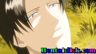 Hentai samurai gay kissed and hardcore fucked