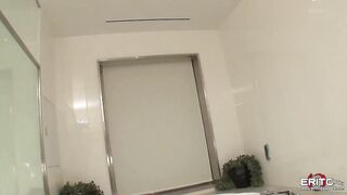 Sizzlin hot Japanese teen Yura intense bathroom fuck