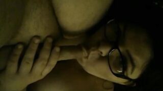 BBW girlfriend has oral sex