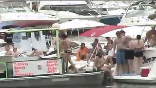 Teen sluts misbehaving at Public Parties