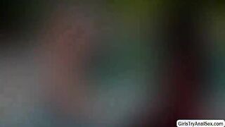 An outdoor interracial lesbian foreplay with Natasha Starr and Ana Foxx