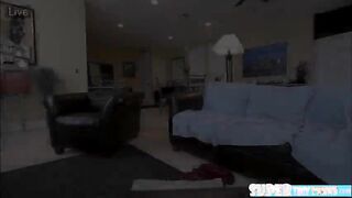 Little blonde Mia Scarlett gets her tight pussy fucked by pizza guy