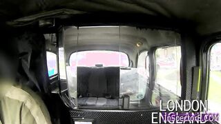 Cute brunette fucking Taxi driver