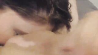 Girlfriend Swallows White Thick Jizz