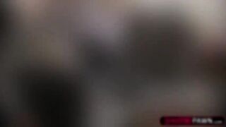 Brunette lesbian thieves gets caught and one fucked by Shawn