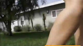 outdoor casting debut of a natural slut