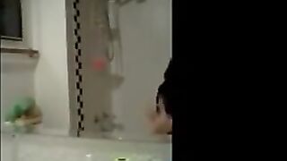 taping my own masturbation on the bathoom sink