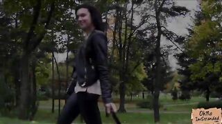 Tight pussy teen Sheri gets picked up and fucked inside the car