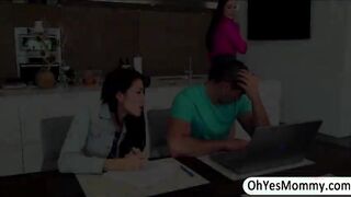 Hottie MILF Bianca is sneaked by a perv and he licks her pussy