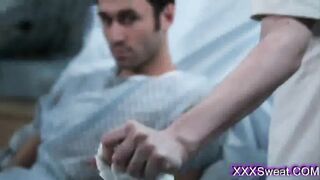 Amazing shy nurse loves his huge throbbing cock