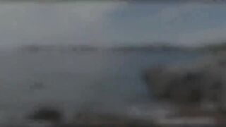 Hot Taissia gets pounded doggystyle in the beach