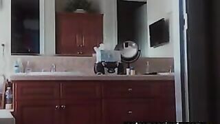 My 50 years old mom spied in the bathroom