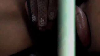 Busty shemale Honey Foxxx giving Alana an intense fucking experience