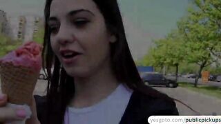 Innocent babe Jessica spreads her ass cheeks to reveal her wet pussy