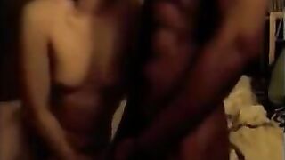 Asian Milf suprised with big black cock