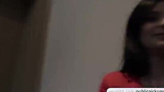 Horny and sexy babe Alice reveal her bouncy natural titties for cash