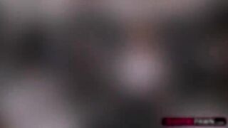 Blonde bimbo waitress sells her body and pussy to store owner Shawn