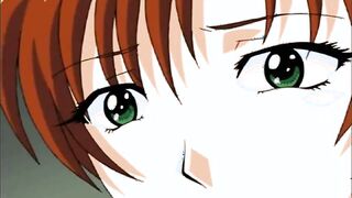 Sweet hentai shemale gangbanged and cummed