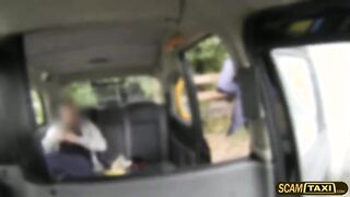 Hottie brunette babe gets her tight pussy creampied